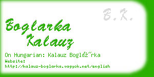 boglarka kalauz business card